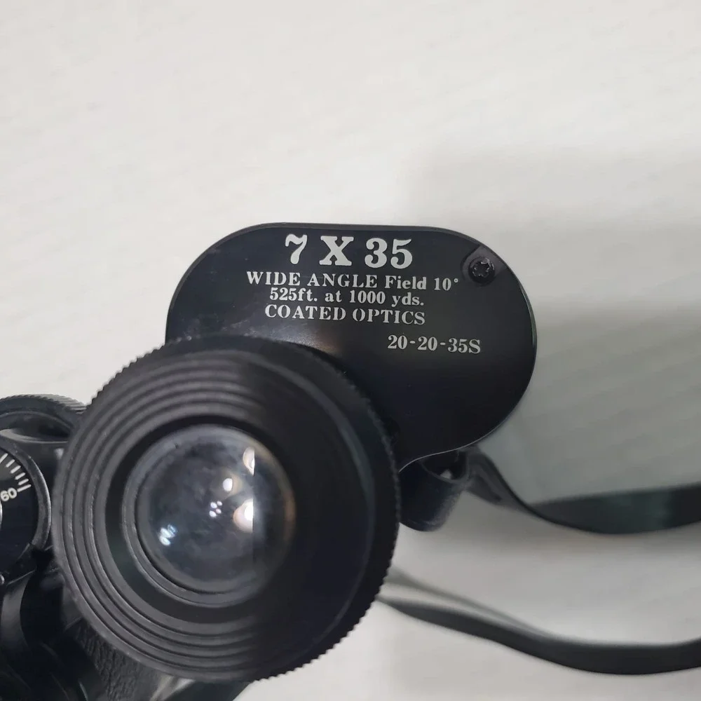 Vintage Focal Binoculars 7 X 35 Wide Angle Kmart‎ 525ft at 1000 yards With Case
